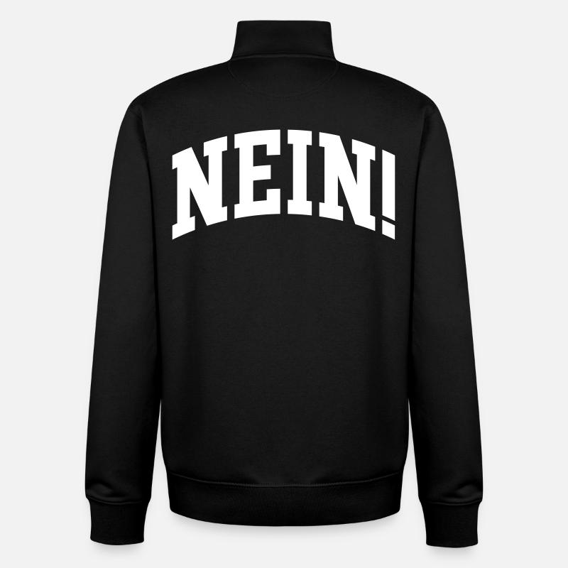 Nein - Unisex Organic Zip Sweatshirt von Stanley/Stella - Schwarz