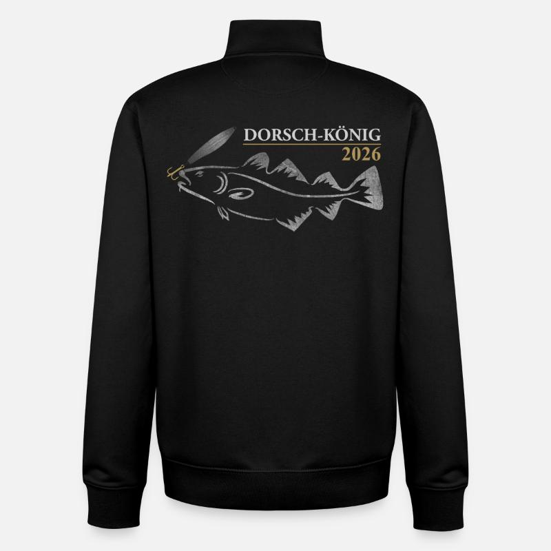 Cod King 2026 - Unisex Organic Zip Sweatshirt by Stanley/Stella - black