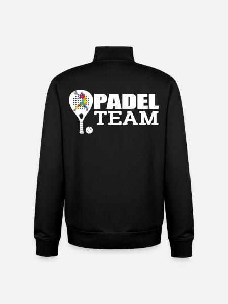 Padel - Unisex Organic Zip Sweatshirt von Stanley/Stella - Schwarz
