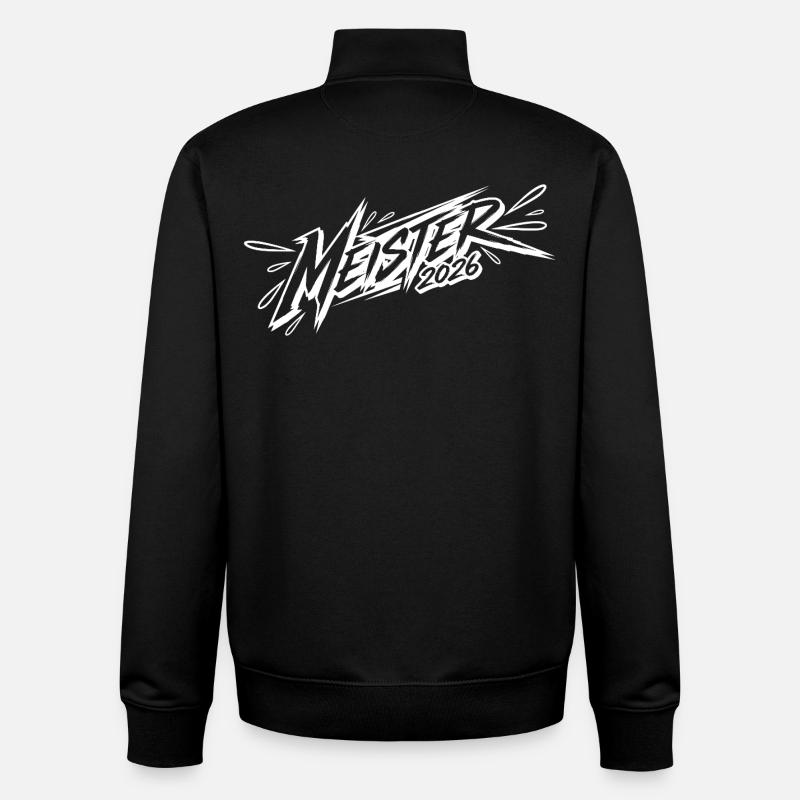 Champion 2026 - Sweat zippé unisexe en coton bio Stanley/Stella - noir