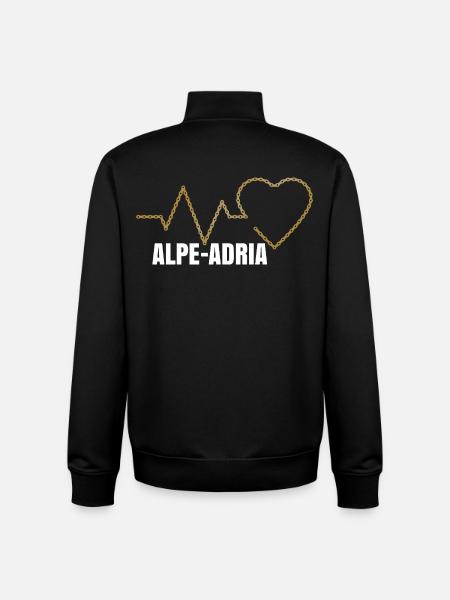 Cycling holidays Alpe Adria - Unisex Organic Zip Sweatshirt by Stanley/Stella - black