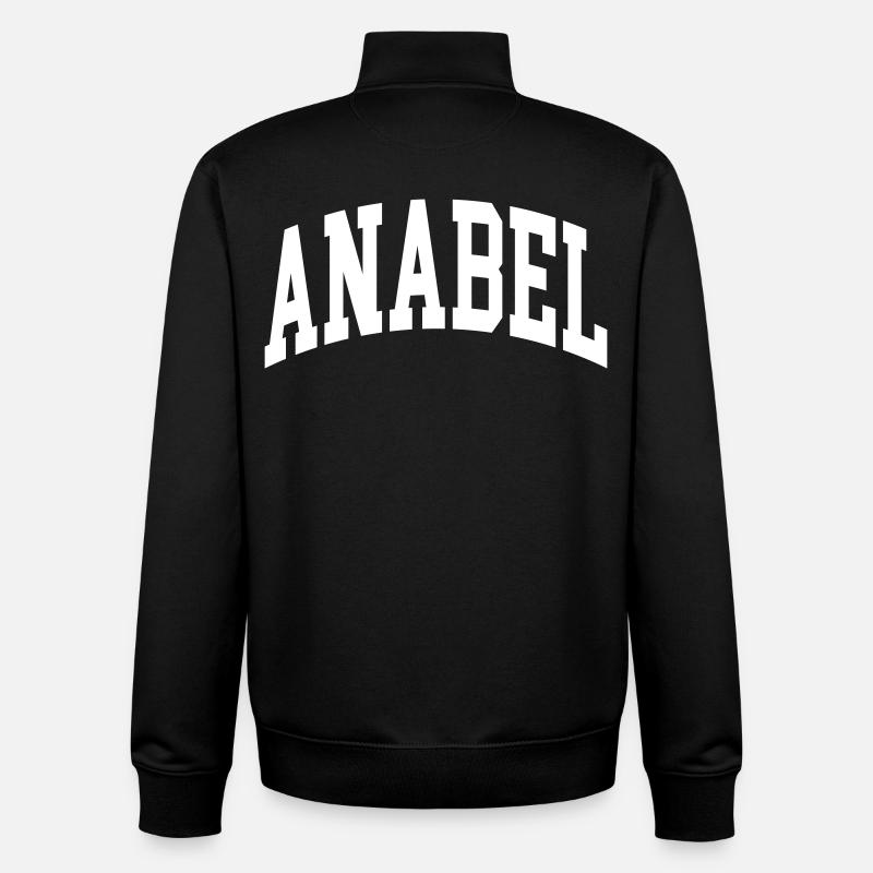 Anabel - Sweat zippé unisexe en coton bio Stanley/Stella - noir