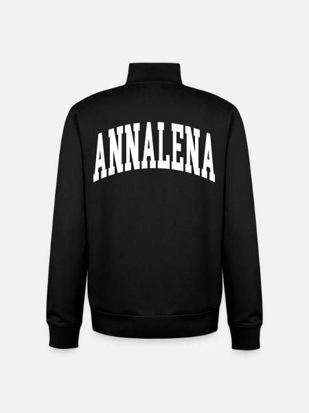 ANNALENA - Sweat zippé unisexe en coton bio Stanley/Stella - noir