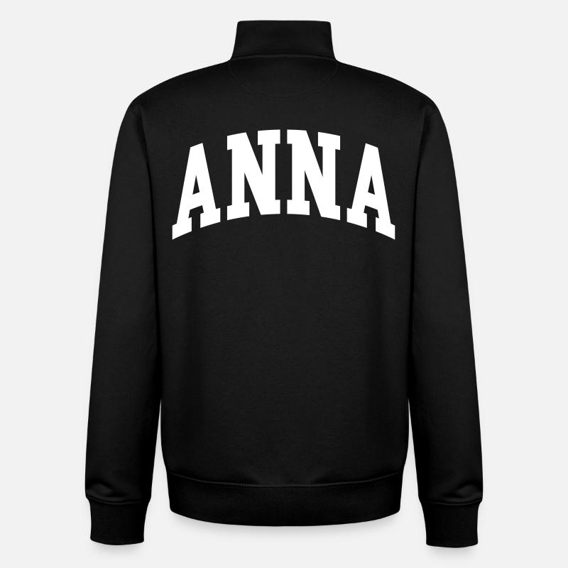 Anna - Sweat zippé unisexe en coton bio Stanley/Stella - noir