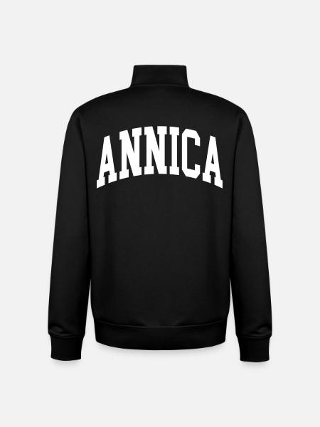 Annica - Sweat zippé unisexe en coton bio Stanley/Stella - noir