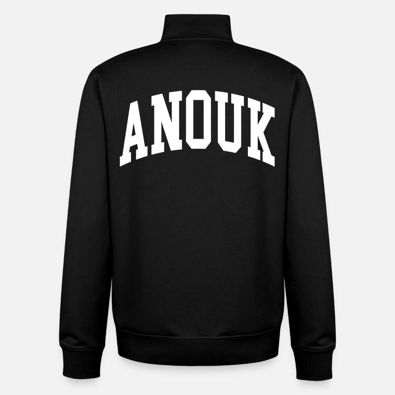 Anouk - Sweat zippé unisexe en coton bio Stanley/Stella - noir