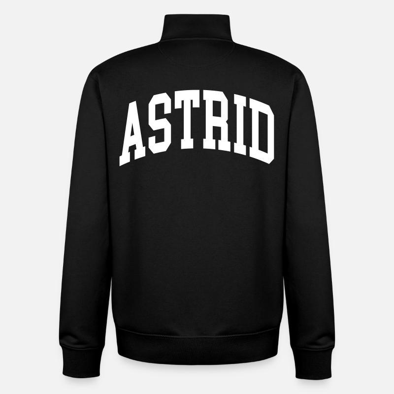 Astrid - Sweat zippé unisexe en coton bio Stanley/Stella - noir