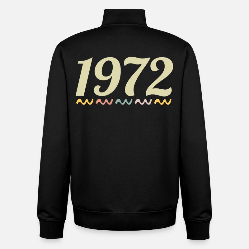 1972 - Sweat zippé unisexe en coton bio Stanley/Stella - noir