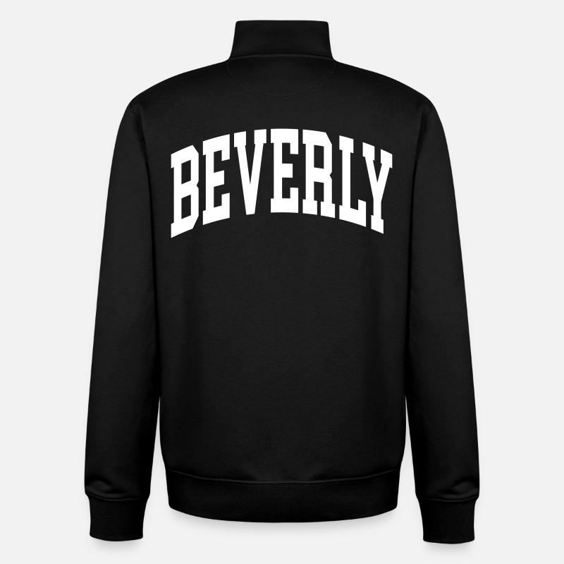 Beverly - Sweat zippé unisexe en coton bio Stanley/Stella - noir