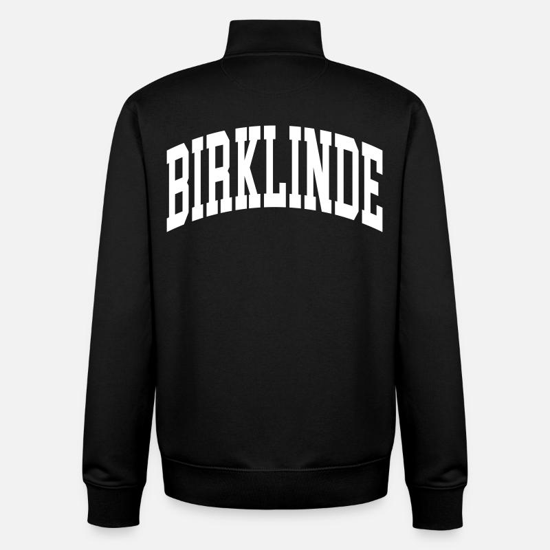 Black Linde - Sweat zippé unisexe en coton bio Stanley/Stella - noir