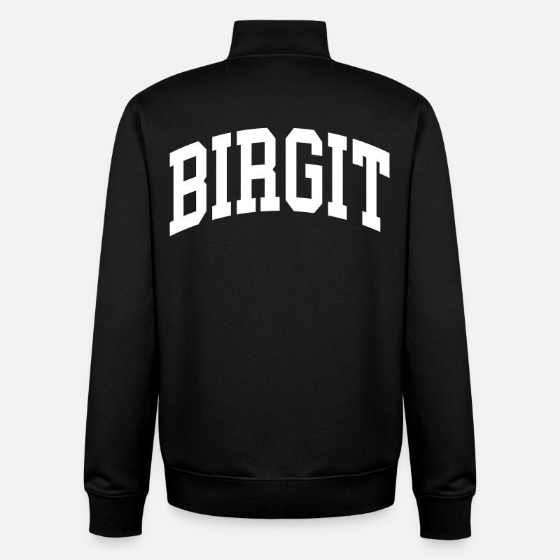 Birgit - Sweat zippé unisexe en coton bio Stanley/Stella - noir
