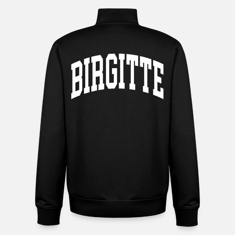Birgitte - Sweat zippé unisexe en coton bio Stanley/Stella - noir