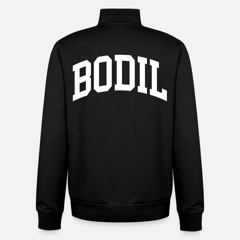 Bodil - Sweat zippé unisexe en coton bio Stanley/Stella - noir