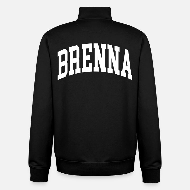 Brenna - Sweat zippé unisexe en coton bio Stanley/Stella - noir