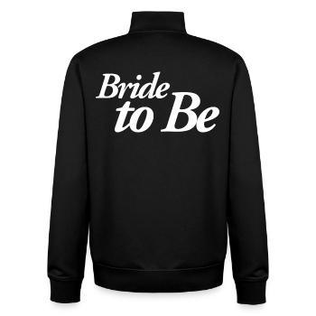 Bride To Be - Unisex Organic Zip Sweatshirt von Stanley/Stella - Schwarz - Hinten - AI Model Male 185 light (185cm)