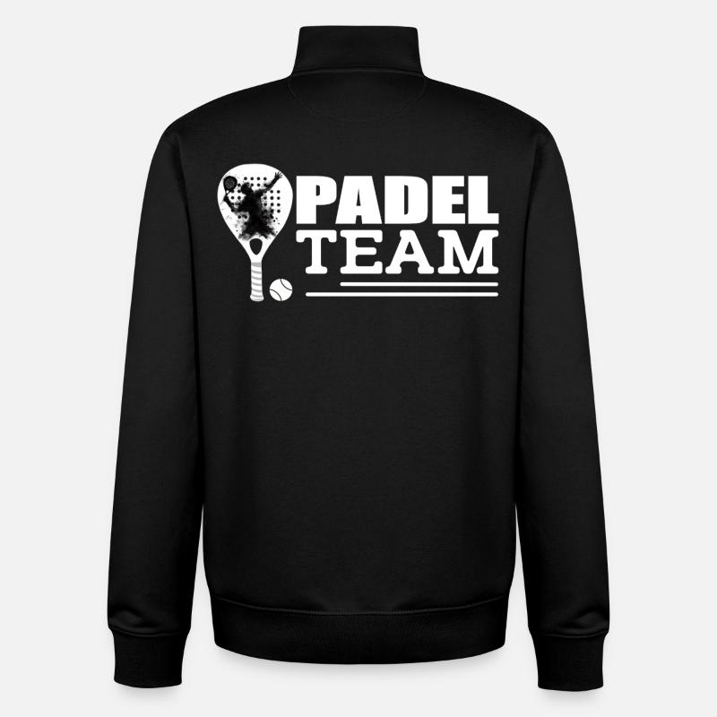 Padel - Unisex Organic Zip Sweatshirt by Stanley/Stella - black