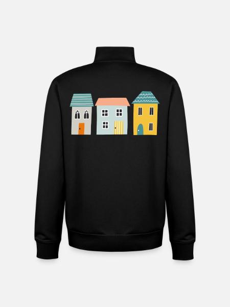 Maisons - Sweat zippé unisexe en coton bio Stanley/Stella - noir