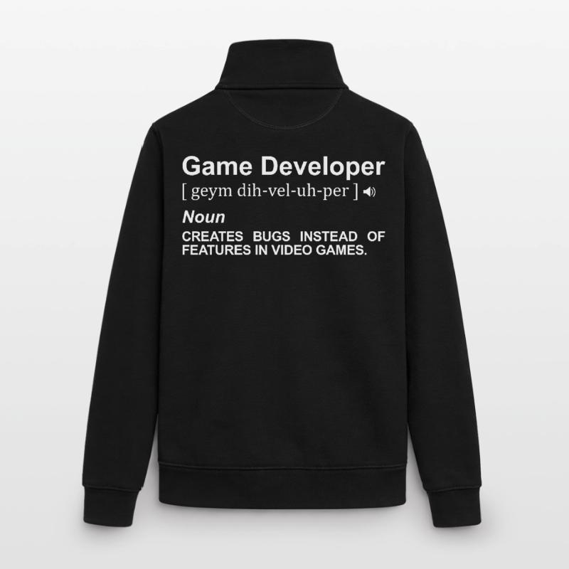 Game Developer Meaning Unisex Organic Zip Sweatshirt by Stanley/Stella