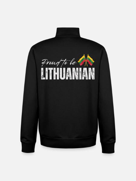 Lithuanian pride, Lithuanian patriot - Unisex Organic Zip Sweatshirt by Stanley/Stella - black