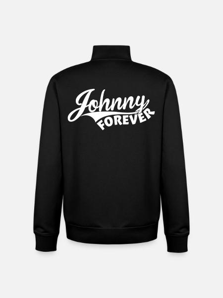 Johnny Forever - Sweat zippé unisexe en coton bio Stanley/Stella - noir