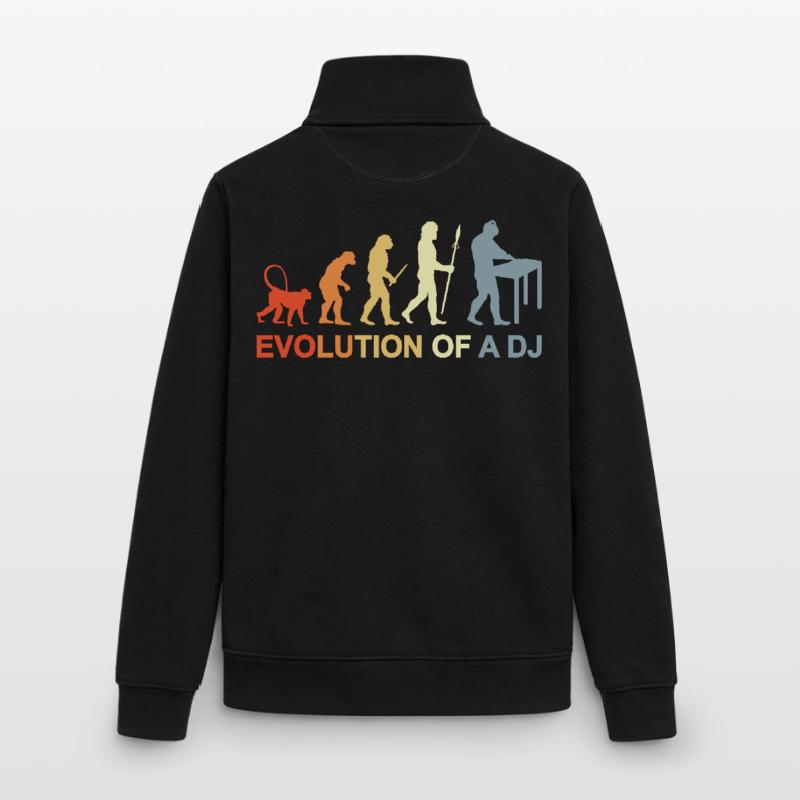 Evolution eines DJ Unisex Organic Zip Sweatshirt von Stanley/Stella