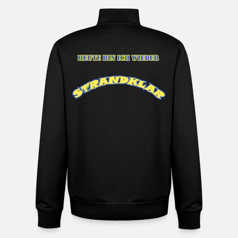 Strandklar - Unisex Organic Zip Sweatshirt von Stanley/Stella - Schwarz