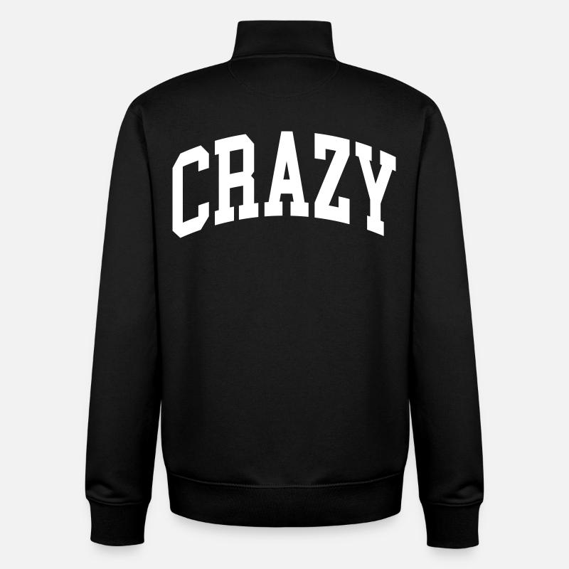 Fou - Sweat zippé unisexe en coton bio Stanley/Stella - noir