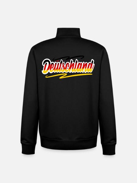 Deutschland  - Unisex Organic Zip Sweatshirt von Stanley/Stella - Schwarz