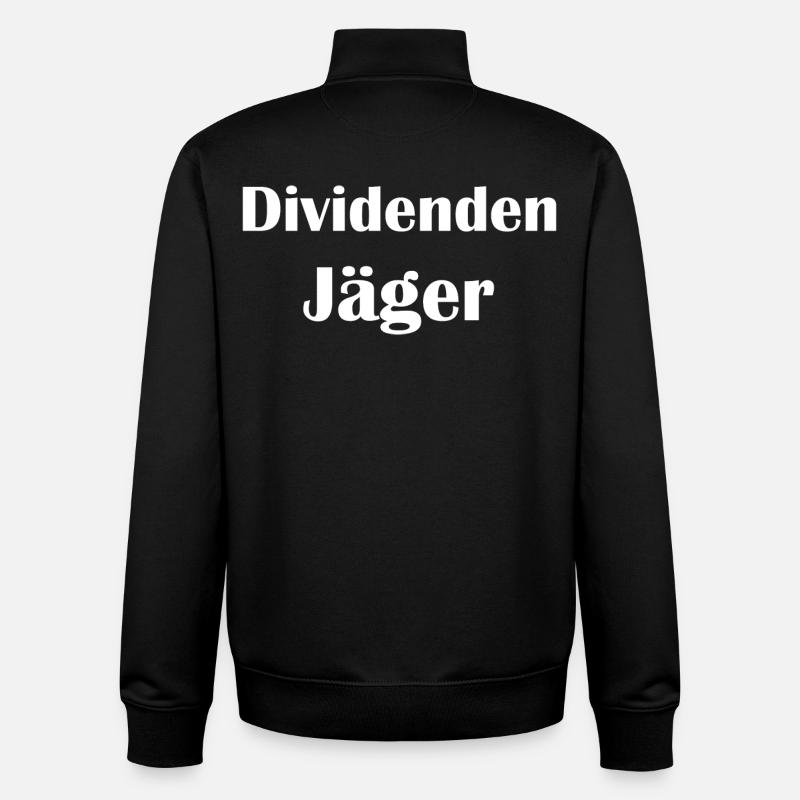 Dividendenjäger - Unisex Organic Zip Sweatshirt von Stanley/Stella - Schwarz
