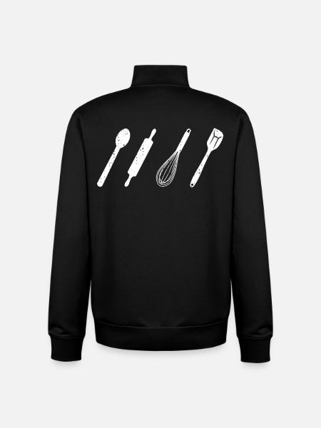 Baking utensils - Unisex Organic Zip Sweatshirt by Stanley/Stella - black