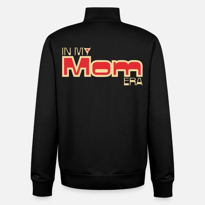 In My Mom Era – Nostalgisches Mama-Design - Unisex Organic Zip Sweatshirt von Stanley/Stella - Schwarz