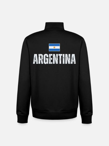 Argentine pride, I love Argentina - Unisex Organic Zip Sweatshirt by Stanley/Stella - black