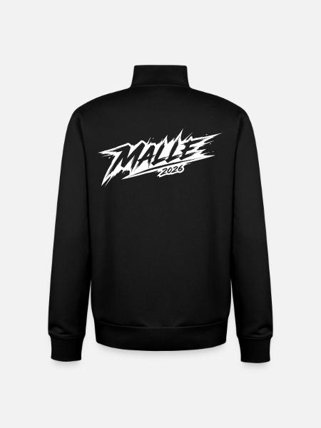 Malle 2026 - Sweat zippé unisexe en coton bio Stanley/Stella - noir