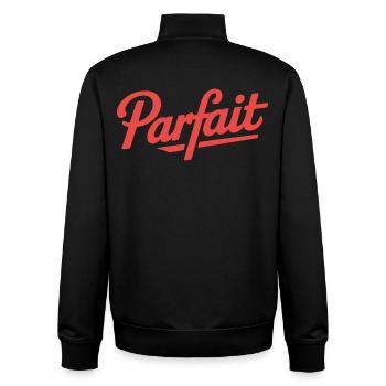 perfect - Unisex Organic Zip Sweatshirt by Stanley/Stella - black - Back - AI Model Male 185 light (185cm)