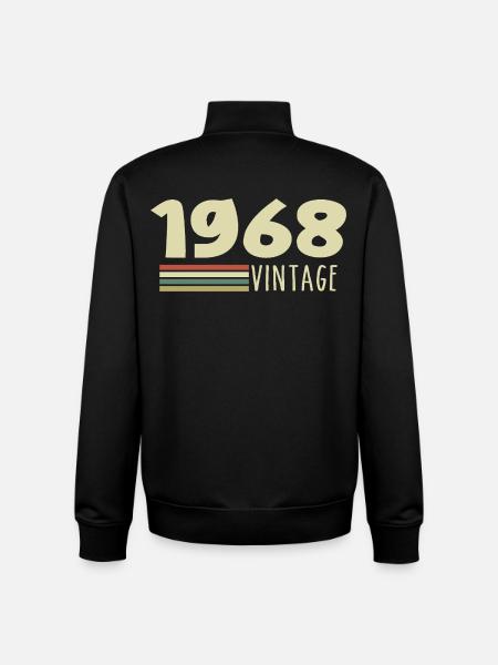 1968 Anniversary 1968 - Unisex Organic Zip Sweatshirt by Stanley/Stella - black