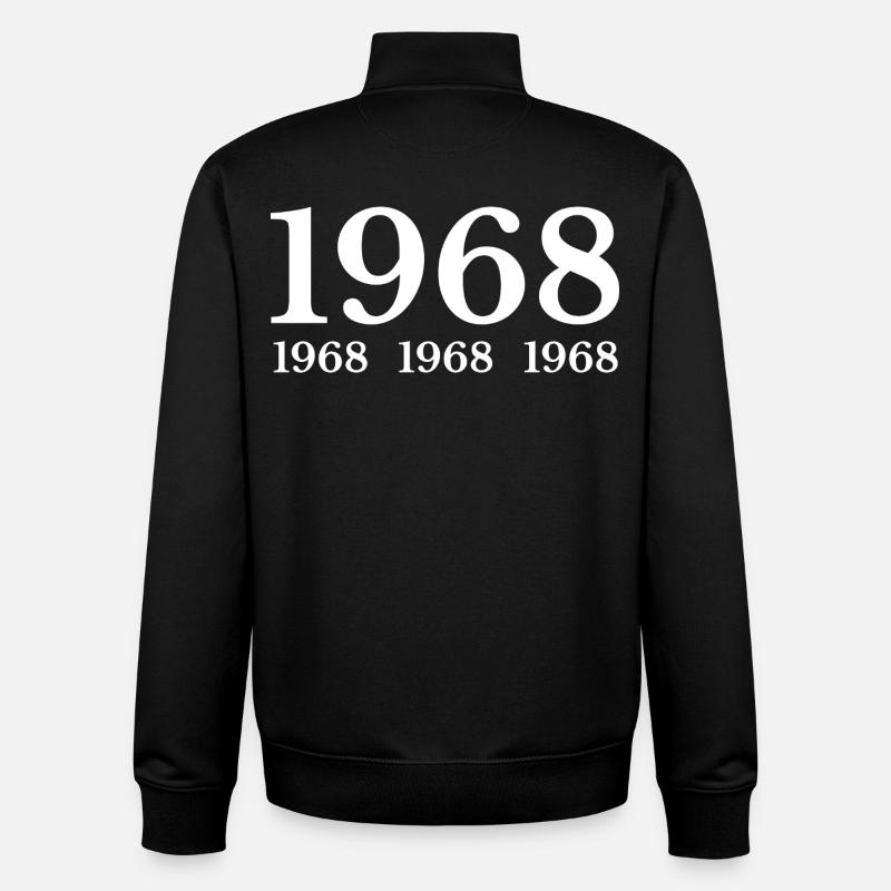 1968 - Sweat zippé unisexe en coton bio Stanley/Stella - noir