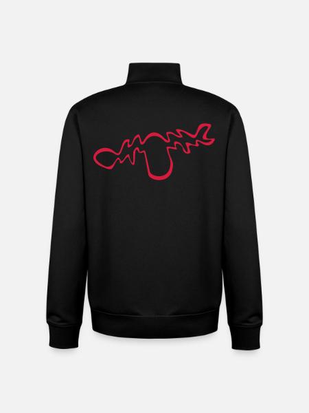 elch - Unisex Organic Zip Sweatshirt von Stanley/Stella - Schwarz