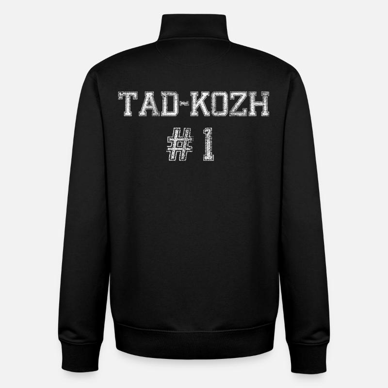 Tad-Kozh #1 - Sweat zippé unisexe en coton bio Stanley/Stella - noir