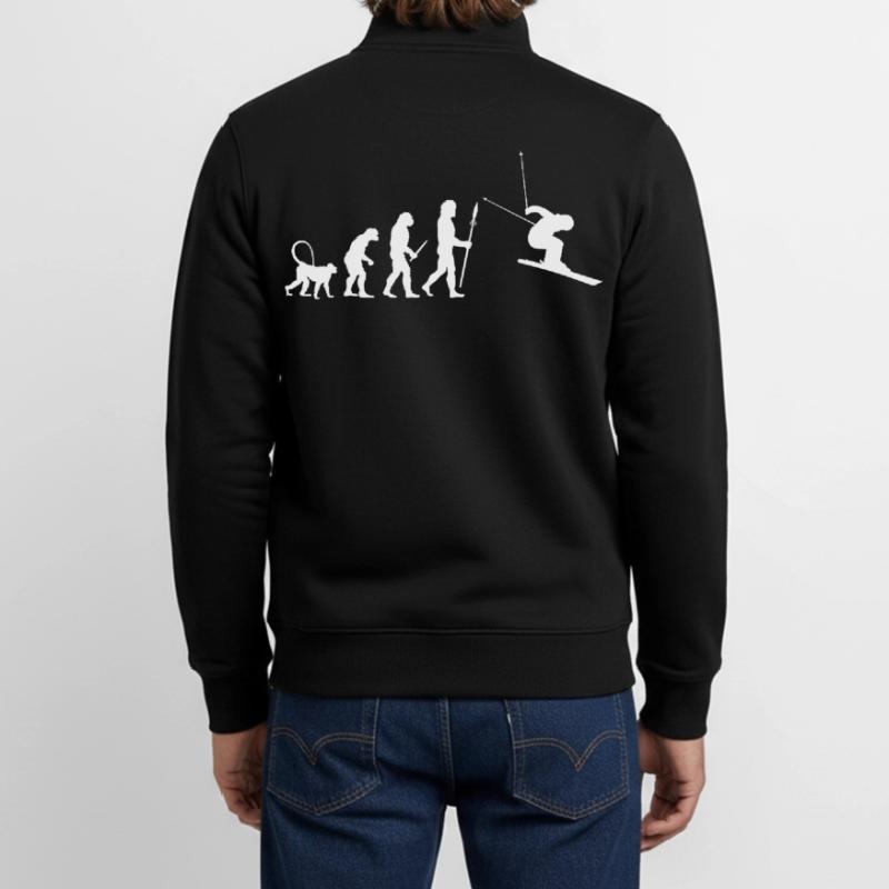 Évolution du ski Sweat zippé unisexe en coton bio Stanley/Stella