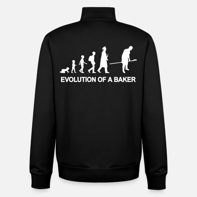 Développement d’un boulanger - Sweat zippé unisexe en coton bio Stanley/Stella - noir
