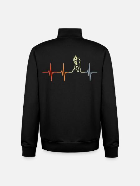 Archer Girls ECG Line - Unisex Organic Zip Sweatshirt by Stanley/Stella - black
