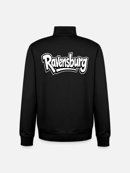 Ravensburg Heimat Fan Collection - Unisex Organic Zip Sweatshirt by Stanley/Stella - black