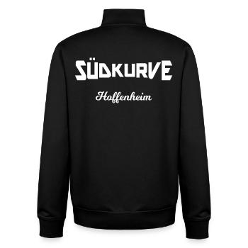 Die Nordbaden Fans Südkurve - Unisex Organic Zip Sweatshirt von Stanley/Stella - Schwarz - Hinten - AI Model Male 185 light (185cm)