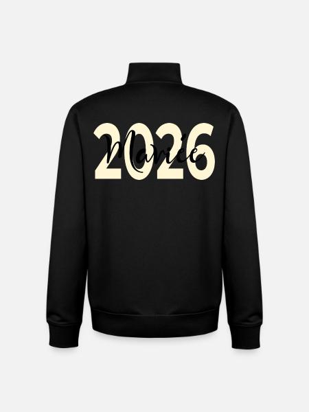 Mariée 2026 - Sweat zippé unisexe en coton bio Stanley/Stella - noir
