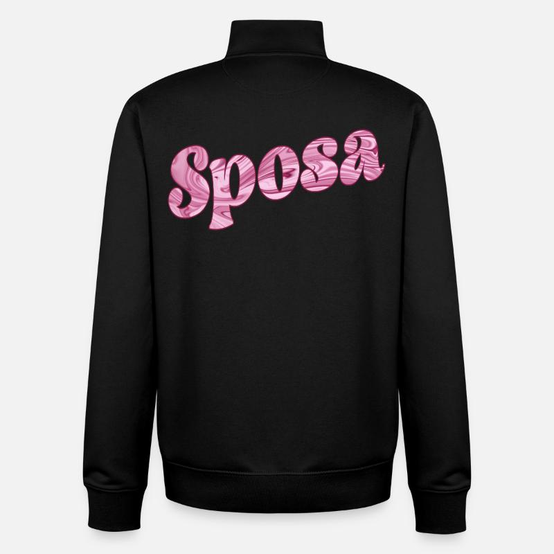 Mariée d’Italie - Sweat zippé unisexe en coton bio Stanley/Stella - noir