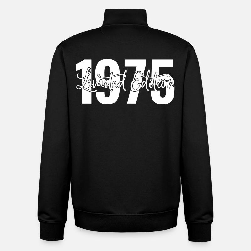 Limited Edition 1975 - Unisex Organic Zip Sweatshirt von Stanley/Stella - Schwarz