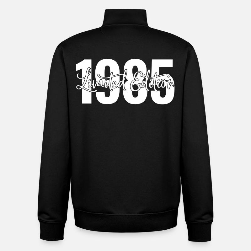 Edition limitée 1985 - Sweat zippé unisexe en coton bio Stanley/Stella - noir