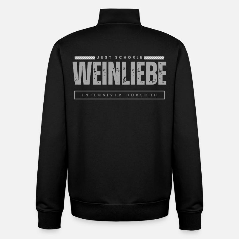 Just Schorle - Unisex Organic Zip Sweatshirt von Stanley/Stella - Schwarz
