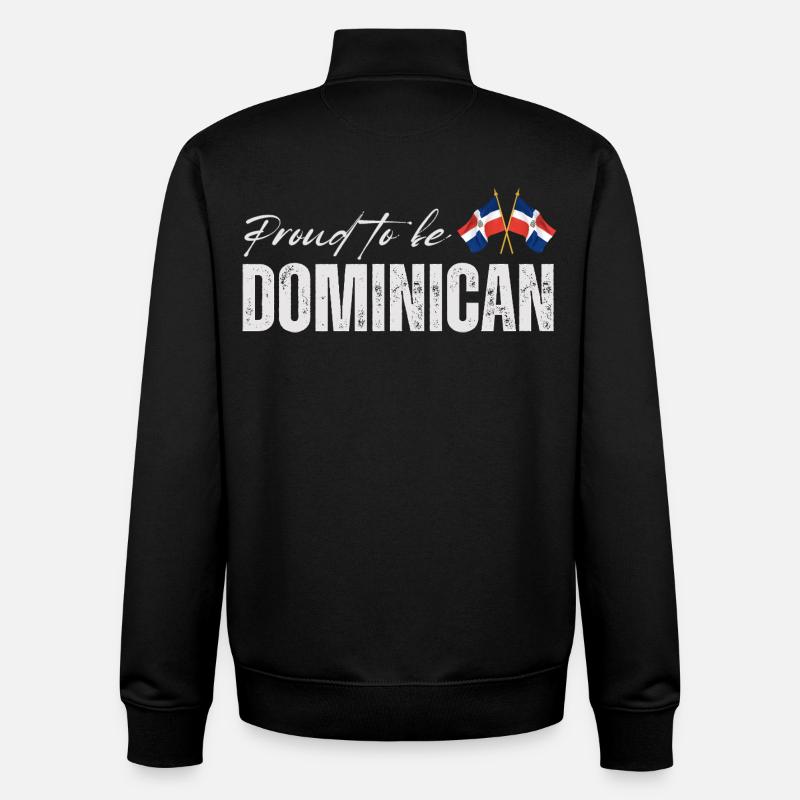 Fier dominicain - Sweat zippé unisexe en coton bio Stanley/Stella - noir