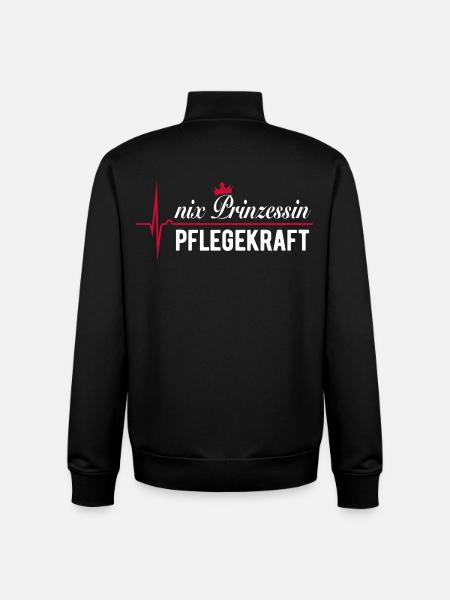 Nix Prinzessin - Pflegekraft - Geschenk - Unisex Organic Zip Sweatshirt von Stanley/Stella - Schwarz